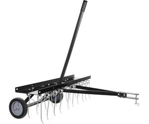 Desmalezador vertical Wiltec de 100 cm para cortacéspedes de asiento, aireador de césped con muelles de acero para tractores de césped, desmalezador vertical para airear el césped y eliminar el musgo