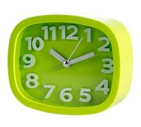 Despertador Analógico Silencioso de 12 cm - Diseño Moderno en Verde o Blanco, Reloj de Mesa con Alarma, Sin Tictac, Ideal para Dormitorio, Oficina o Viaje