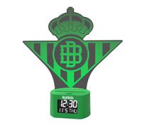 DESPERTADOR CON LUZ REAL BETIS Despertador digital con escudo iluminado del Real Betis Balompié oficial y original garantizado