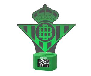 DESPERTADOR CON LUZ REAL BETIS Despertador digital con escudo iluminado del Real Betis Balompié oficial y original garantizado