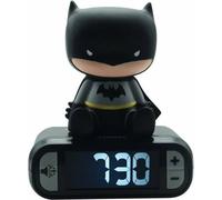 Despertador nocturno digital Batman LEXIBOOK, con efecto 3D, luces y sonido, color , pantalla LCD, volumen ajustable, dimensiones: 13,5 x 9,2 x 18,5 cm