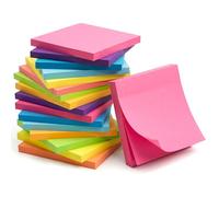 DESPOINA Notas Adhesivas, Pack de 16 Bloc de Notas (76 x 76 mm), 55 Hojas por Bloc, Post it Autoadhesivas, Sticky Notes, Posits de Colores para Oficina y Escuela