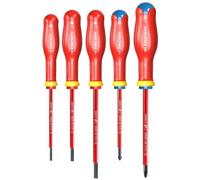 Destornillador aislado Facom ATD.J5VE Protwist 1000 voltios (5 unidades)
