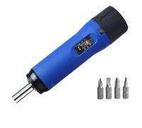 Destornillador de par ajustable con mango de nailon de 4 puntas, mecanismo de deslizamiento automático para fijación precisa en reparación de electrónica y maquinaria