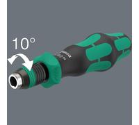 Destornillador de puntas Wera 838 RA-R M 1-4 negro-verde con adaptador de puntas