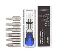 Destornillador de trinquete magnético | Ajustable portátil de 180 grados | Kit de destornilladores de trinquete para ordenador, gafas, bicicleta, muebles, coche, casa, reparación de bricolaje