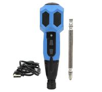Destornillador eléctrico Manual Automático USB Recargable Mini Destornillador Herramienta de reparación para operaciones en el sitio de instalación en el hogar Azul Negro 225 mm