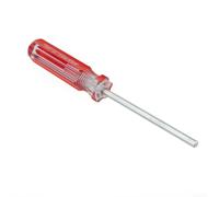 Destornillador hexagonal de acero de 1,5 mm a 6,0 mm, para modelos de juguetes electrónicos, reparación de muebles, mango rojo plateado, una sola pieza (4,0 mm)