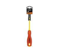 Neo Tools Destornillador Profi Eléctrico 04-055 - Plano 6,5x150 mm Aislado 1000V, 25 años de garantía