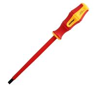 Destornillador Plano Aislado Certificado VDE 1.000 V. Medida 1,6x Ø 8,0 x 175 mm. Destornillador Seguridad Electricista