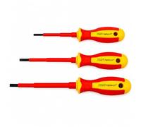 Destornillador plano VDE aislado 1000 V, 0,5 * 3mm, 0,8 * 4mm & 1,0 * 5,5mm