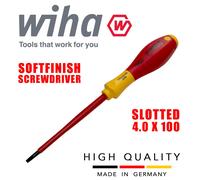 Destornillador Plano Wiha 00823 VDE Electricista 4mm 1000v SoftFinish