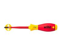 Destornillador VDE Plus Wiha, plano/estrella, SL/PZD, tamaño SW 2x100mm, longitud total 218mm, mango de múltiples componentes - 36330