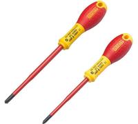 Destornilladores aislados, Stanley Fatmax, 1000V, juego de 2 unidades, PH1x100, PH2x125, para instalaciones eléctricas