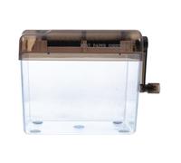 Destructora Manual de Papel A4 Mini para Oficina y Escuela | Corte Manual en Tiras, Fácil de Limpiar, ABS Negro, Ligera, para Documentos y Recibos