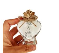 detalles boda para invitados, velas en cristal personalizadas Detalles Comunion, Bautizo, Boda, Regalito Invitados, ideal como regalo recuerdos comunion (blanco, juego de 50)