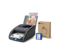 Safescan Pack detector de billetes falsos 155-S portátil 7 puntos + apilador RS-100 + batería LB-105