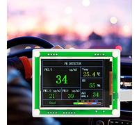Detector de calidad del aire, monitor digital multifuncional TFT de 2.8 '' PM2.5 Detector de calidad del aire en PM1.0, PM10.0, PM2.5, AQI, temperatura, humedad, material particulado para el hogar, la