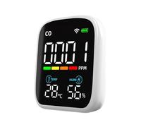 Detector de CO, comprobador monóxido carbono, medidor multifuncal temperatura y humedad para Diversos Entornos