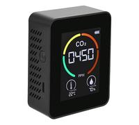 Detector de dióxido de carbono infrarrojo - Monitor de calidad de aire interior 3 en 1 Monitor portátil - Probador del medidor de humedad relativa de temperatura del monitor a calidad 'aire p