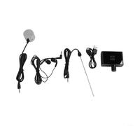 Detector de fugas de agua, buscador de tubos acústicos para mantenimiento del hogar, kit negro de plástico ABS