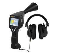 Detector de fugas de gas con una autonomía >10 horas / Auriculares insonorizados / Acumulador recargable / Frecuencia de trabajo 40 kHz (± 2 kHz) / Diferentes adaptadores / Maletín para un transporte