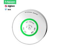 Detector de Fugas de Gas Meian-Zigbee, Inalámbrico WiFi, Tuya, Smart Life, Protección de Seguridad, Sensor de Alarma de Gas Natural, CH4 Zigbee Gas Sensor-EU