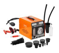 VEVOR Máquina de Fugas de Humo 12 V CC, Detector de Fugas de Humo Automotriz Probador de Vacío EVAP, con Bomba de Aire, Manómetro y Caudalímetro Incorporados, Modo Dual para Coches, Motos, Barcos