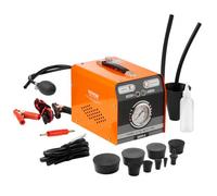 Detector de fugas de humo para automóviles VEVOR, comprobador de fugas de humo EVAP con bomba de aire y manómetro integrados, detector de fugas de diagnóstico de modo dual para pruebas de sistemas de