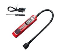Detector de fugas de HVAC de mano para técnicos de servicio, sonda flexible de cuello de cisne para trabajo de inspección de juntas estrechas Detector de fugas de HVAC diario Comprobador de mano Sonda