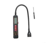 Detector de fugas halógeno recargable para analizador de gas R22 R32 R134a con sensor de alta sensibilidad para el hogar, aire acondicionado de coche y refrigerador, carcasa de reparación ()