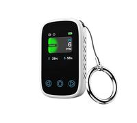 Detector de Gas, Medidor de CO2, temperatura, humedad, sensor de pantalla LCD, detector de monóxido de carbono con alarma de voz(CO Detector White)