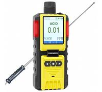 Detector de Gases Ácidos | Certificado de Calibración EU | Recarga USB | 0-10 ppm con Resolución de 0,01 ppm | Bomba Integrada y Sonda de 4 Pies