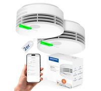 Detector de humo a pilas con almohadillas adhesivas - Hekatron