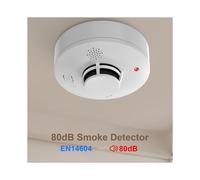 Detector de Humo, Alarmas Contra Incendios para el Hogar, Detector de Humo Fotoeléctrico Alimentado por Batería con Botón de Prueba/Silencio.