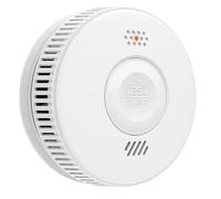Detector de Humo con Batería de 3 Años | Certificado VDS & EN14604 | Detector de Humo Fotoeléctrico con Botón de Silencio, Adhesivo & Autoprueba | Ideal para Hogar, Casa, Camper - 1 Unidad