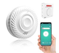 Detector de Humo Smart con Alarma de Incendio, Alarma de Humo con Sensor Fotoeléctrico Avanzado,Alarma de Incendio con Monitoreo Remoto a través de App,Batería de 10 Años de Vida Útil,Alarma 85dB.1PCS