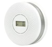 Detector de humo y monóxido de carbono 360º (Diámetro: 10,4 cm, Duración de batería: 5 años, Señal de alarma: 85 dB)