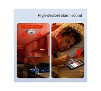 Detector de Humo y Monóxido de Carbono Tuya ZigBee 2 en 1 Alarma de Gas CO Inteligente 85dB Sirena App de Seguridad Sensor de Monitoreo Remoto