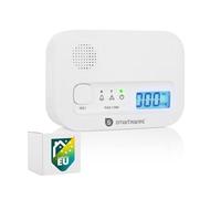 Detector de monóxido de carbono Smartwares, sensor de 10 años, pantalla, botón de prueba.