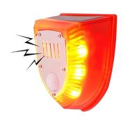 Detector de movimiento de alarma solar con sonido para animales | Dispositivo de luz estroboscópica Animal Drive para jardín al aire libre, patio, entrada, camping, huerto, granja, almacén