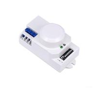 Detector de movimiento para microondas de 5,8 GHz, techo 360° | Tecnología Doppler detectada a través de paredes, detección precisa, para interiores, ahorro de energía