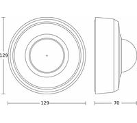 Detector de movimiento STEINEL IR, modelo AP MD IR4360-24, número de artículo: #086930 (086930)