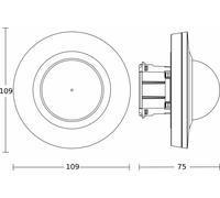 Detector de presencia STEINEL IR, modelo UP PD IR4360-24, número de artículo: 085087