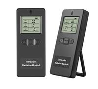 Detector de radiación, medidor de radiación Probador de radiación ultravioleta LCD Probador digital portátil UV UVI con pantalla de temperatura