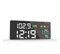 Detector de ruido, Monitor de decibelios WIFI con conexión WIFI Tuya, sensor de temperatura, humedad y tiempo, medidor de ruido con pantalla LED,Analizador de sonido profesional