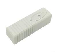 Detector de vibración con cable sensor de alarma para seguridad del hogar, protección de puerta de vidrio, sistema antirrobo, sensibilidad ajustable, color blanco, 26 x 85 x 24 mm