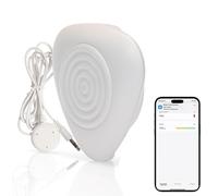 Detector Inteligente de Fugas de Agua: Sensor de Fugas de Agua Zigbee con alertas de Aplicaciones, Requiere concentrador Zigbee, Compatible con SmartThings, Apple HomeKit, Alexa y Home Assistant
