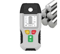 Detector para vigas metálicas Escáner Multifunción LCD Alta Precisión | Detector Digital Cables Tuberías Corriente Para magnético, cables CA, viguetas, colgar cuadros, fontanería y Gris