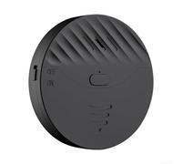 Detector Rotura para Cristal para Inteligente con App para móvil(Black) | Notificación push inmediata, detección vibración precisa, compatible para tuya para Smart Life, sirena 130dB disuasoria